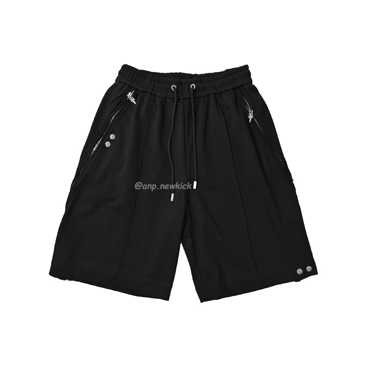 Chrome Hearts 23ss Black White Side Zipper Shorts (8) - newkick.vip